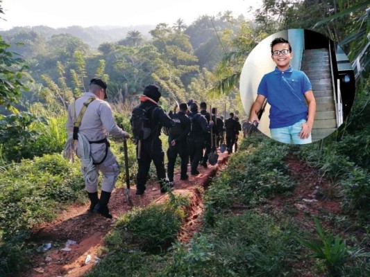 Reanudan búsqueda de Enoc Pérez, el niño desaparecido tras triple crimen en Tela