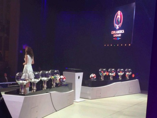 De esta forma quedaron conformados los cuatro grupos de la Copa América Centenario