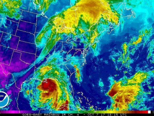 Huracán Nate toca tierra cerca del Mississippi, Estados Unidos