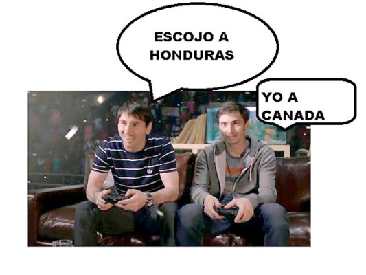Montajes y bromas dedicadas a la goleada sobre Canadá