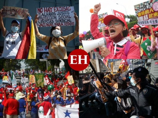 Con protestas y detenidos, así celebró el mundo el Día del Trabajador (FOTOS)