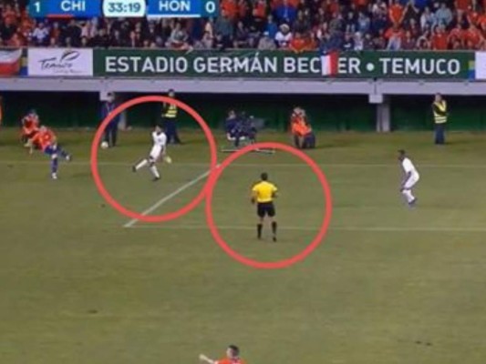 El penal inexistente a favor de Chile ante la selección de Honduras (Vídeo)