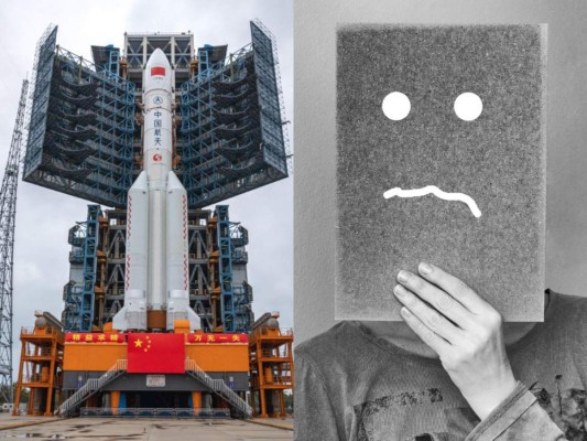 ¿Enorme cohete chino fuera de control puede golpear a una persona?