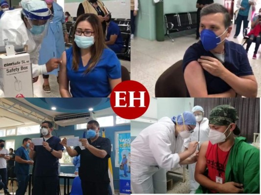 Los rostros del personal de salud que ya recibieron la primera dosis de vacuna contra covid-19 (FOTOS)
