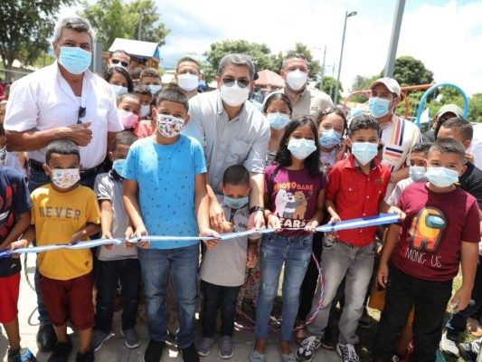 Presidente Hernández inaugura parque de 'Vida Mejor' en San Jerónimo, Comayagua