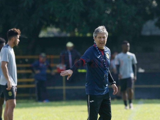 Carlos Restrepo regresó a los entrenamiento del Real España este viernes