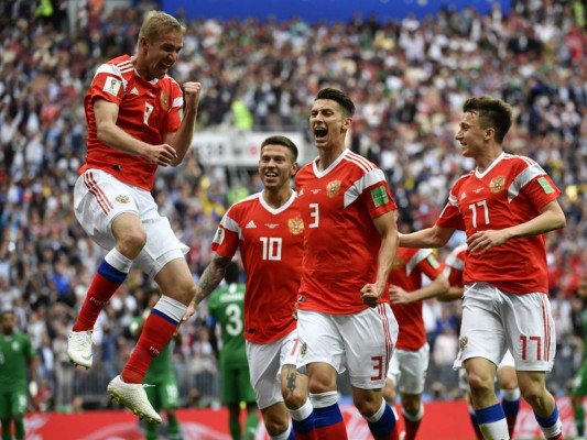Goleada de Rusia contra Arabia Saudita de 5-0 en la apertura del Mundial
