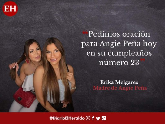 'Son 19 días de angustia y en espera': frases de los padres de Angie Peña en su cumpleaños 23