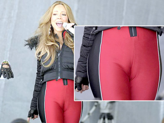 Escándalo y críticas a Mariah Carey por mallas que marcan sus partes íntimas