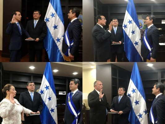 Juramentan nuevos ministros en el gabinete del presidente Juan Orlando Hernández