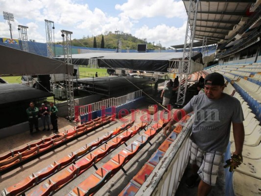 FOTOS: Los preparativos en el Estadio previo al 15 de septiembre