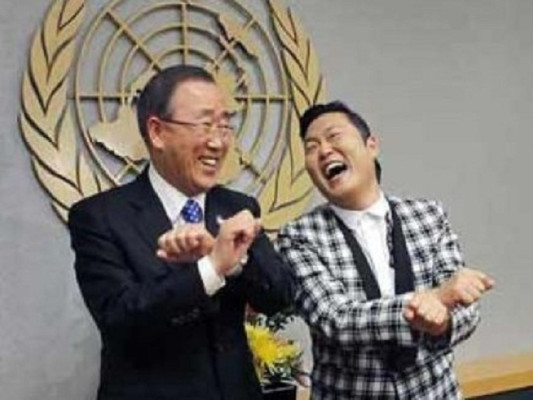 Ban Ki-moon bailó con Psy el Gangnam Style