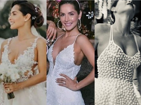 Los vestidos que Carmen Villalobos usó en su boda con Sebastián Caicedo