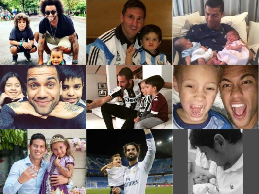 La faceta más tierna de los mejores futbolistas del mundo: ¡ser papá!