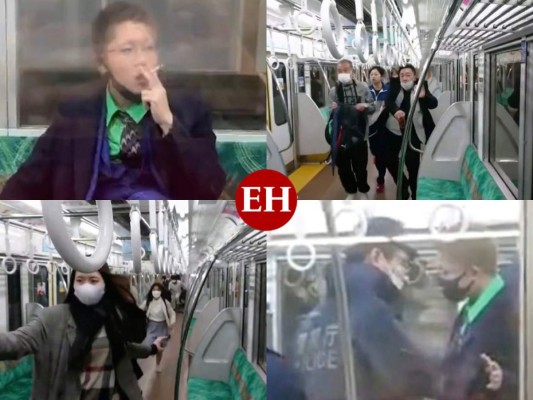 Las personas que estaban dentro del tren pudieron captar algunas escenas de los momentos de pánico que vivieron. Foto: Capturas de video.