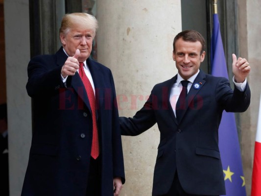 Trump y Macron insisten que son buenos amigos tras disputa&nbsp;&nbsp;