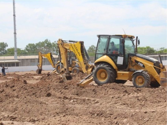 Así avanzan las labores de remodelación del estadio Carlos Miranda de Comayagua (Fotos)
