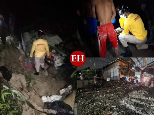 Muere niña de dos años al quedar soterrada junto a familia en Marcala