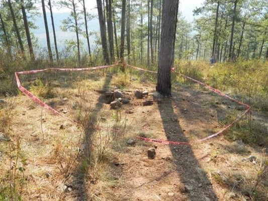 Hallan osamenta oculta bajo piedras en Comayagua&nbsp;