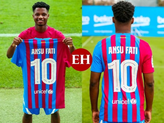 Ansu Fati hereda el 10 de Messi en el Barcelona