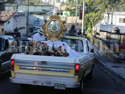 Virgen de Suyapa visita el centro histórico de Tegucigalpa