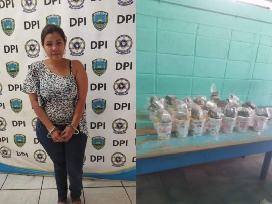 Oculta en sopas instantáneas, mujer intentó introducir marihuana en cárcel de Choluteca
