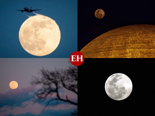 FOTOS: Así se observa la Luna de Nieve en Honduras y el mundo