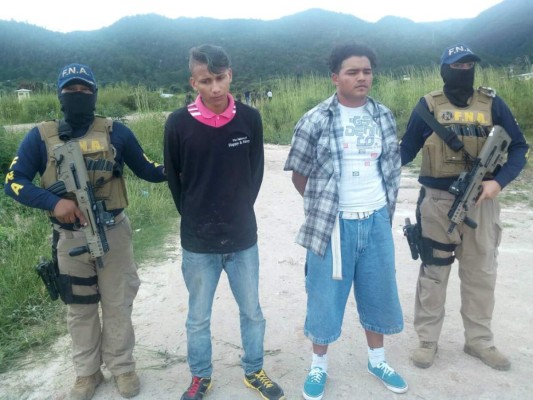 Detienen a dos supuestos extorsionadores en Tegucigalpa