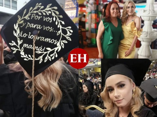 Joven dedica emotivo mensaje a su mamá en graduaciones de la UNAH