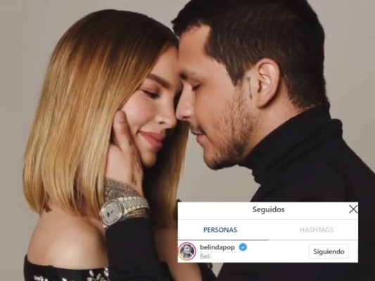 Christian Nodal solo sigue a Belinda en Instagram y la acusan de 'tóxica'