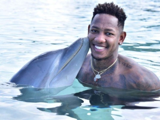 Así disfruta de sus vacaciones en Roatán el hondureño Romell Quioto&nbsp;&nbsp;