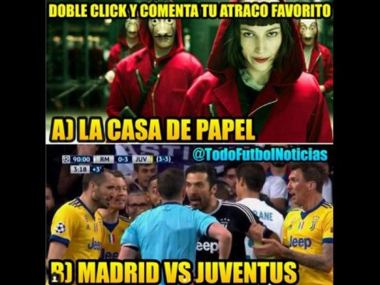 Los mejores memes del Real Madrid vs Juventus; crueldad y diversión