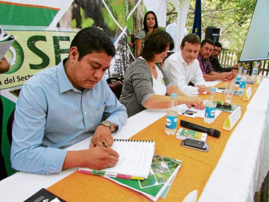 Firman convenio para proteger el bosque