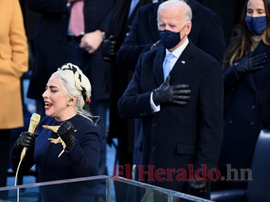VIDEO: Así cantó Lady Gaga el himno de EEUU en toma de posesión de Biden&nbsp;&nbsp;