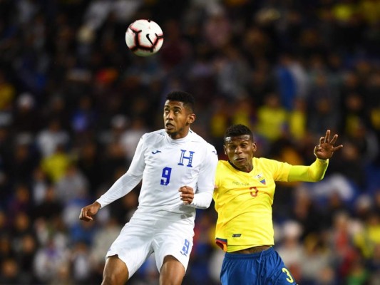 El partido amistoso entre Honduras y Ecuador en siete fotografías