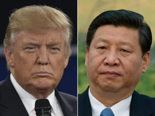 El presidente de EEUU, Donald Trump y su homólogo chino, Xi Jinping. Foto AFP