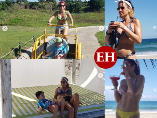 FOTOS: Las vacaciones de Jonathan Rougier y su familia en paradisíacas playas hondureñas