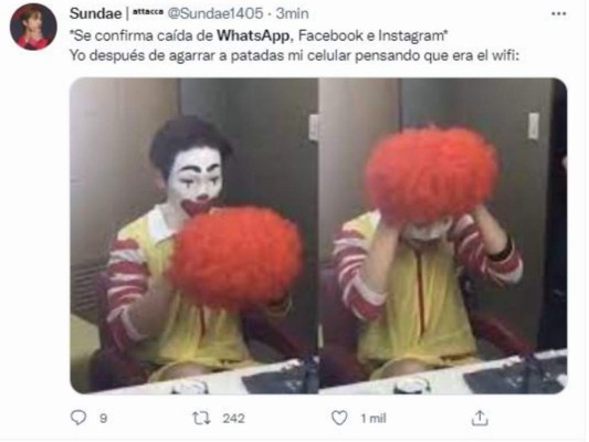 La ola de memes que desató la caída de Facebook, WhatsApp e Instagram