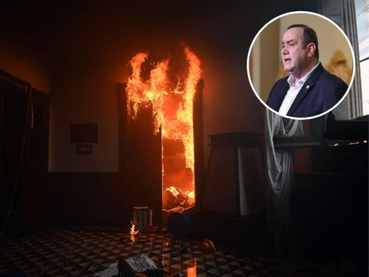 Alejandro Giammattei: 'No podemos permitir que se vandalice con la propiedad pública'