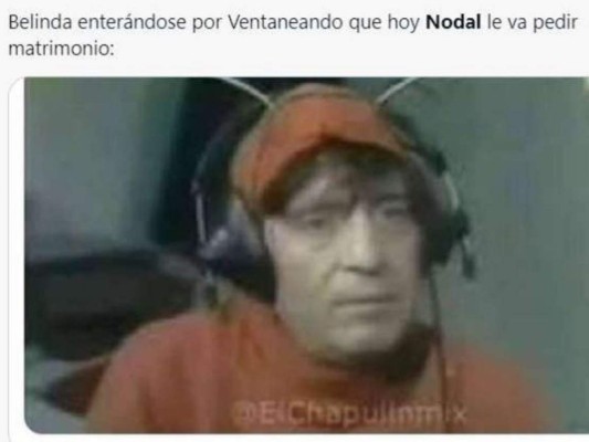 Los memes que desató el compromiso de Christian Nodal y Belinda