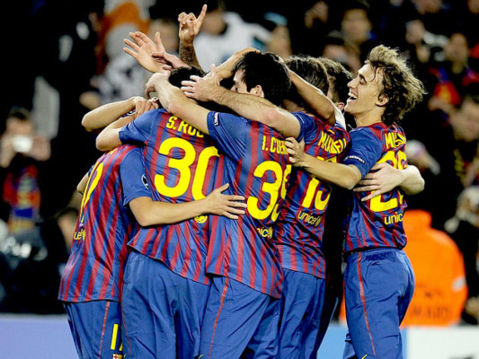 Los juveniles del Barça se dieron un festín