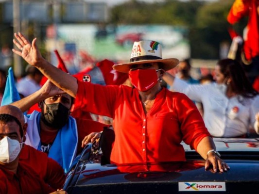 Xiomara Castro de Zelaya, la virtual ganadora del Partido Libre&nbsp;&nbsp;