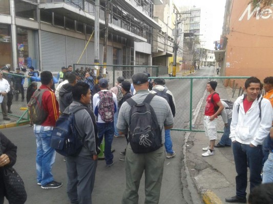 Cierran temporalmente calles de Tegucigalpa&nbsp;&nbsp;