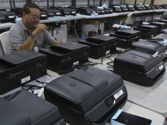 Elecciones Honduras: Solo el Partido Liberal va con el escáner en 450 mesas&nbsp;&nbsp;