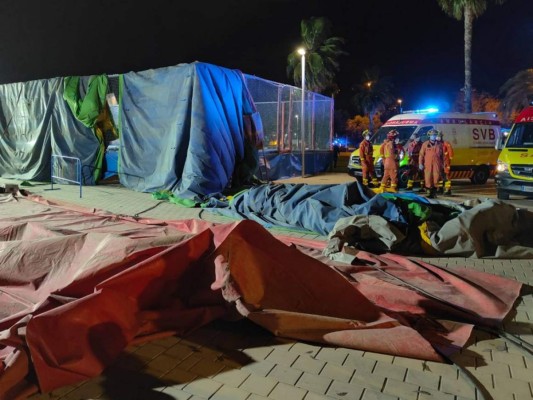 Niña muere España a causa de accidente de un castillo inflable