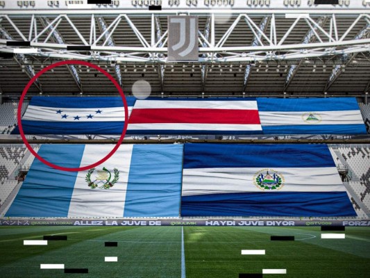 Error garrafal en bandera de Honduras desata críticas contra la Juve