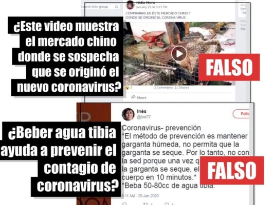 Nueve noticias falsas sobre el coronavirus de Wuhan