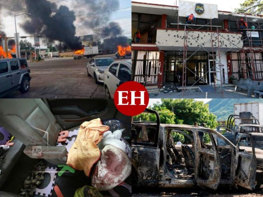 El norte de México ha sido escenario de hechos violentos en los últimos meses dejando decenas de muertos, entre ellos niños y mujeres. Fotos: AP/AFP/Twitter.