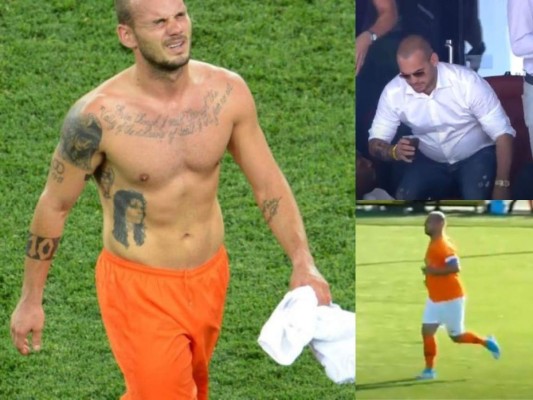 FOTOS: El brutal cambio físico de Wesley Sneijder impacta en redes