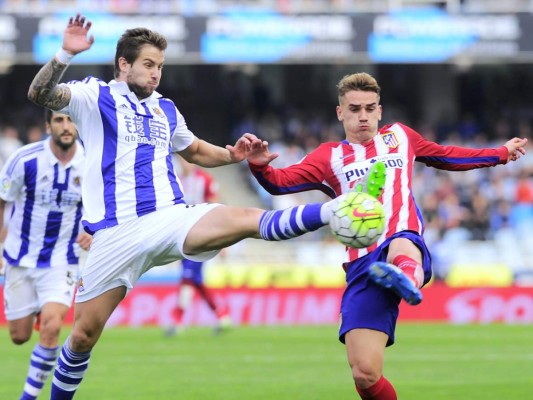 Atlético gana a la Real Sociedad (2-0) con soberbio gol de Griezmann